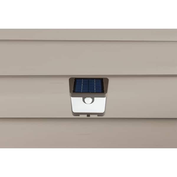 HALO SWL 70-Watt, Bronze, Motion Activated, Outdoor Integrated LED Solar  Wedge Light, Dusk to Dawn, 800 Lumens, 4000K SWL0840B The Home Depot