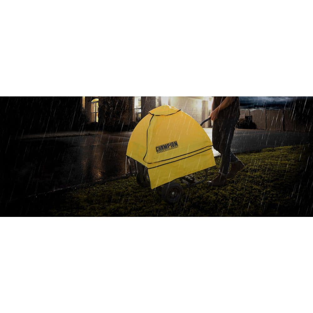 Large Yellow Vinyl Severe Weather Generator Cover