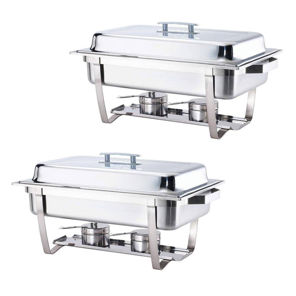 ALPHA LIVINGALPHA LivingAlpha Living 8 qt. Stainless Steel Gray Handle Chafing Dish High Grade