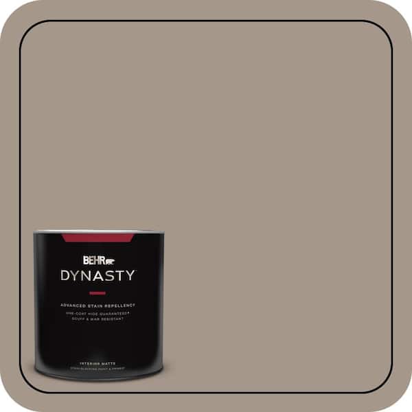 BEHR DYNASTY 1 qt. #N220-4 Shiitake One-Coat Hide Matte Interior Stain-Blocking Paint and Primer