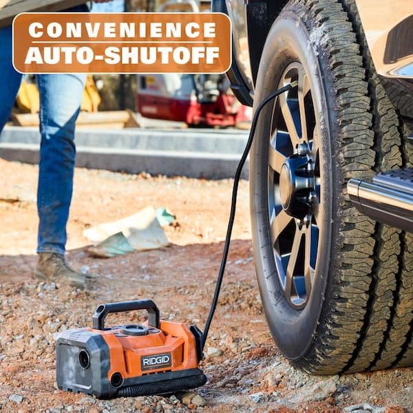 RIDGID 18V Dual Function Cordless Inflator with Accessories and