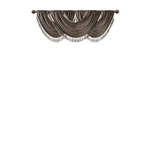 Juline 46 in. L x 38 in. W in Pewter Polyester Light Filtering Valance