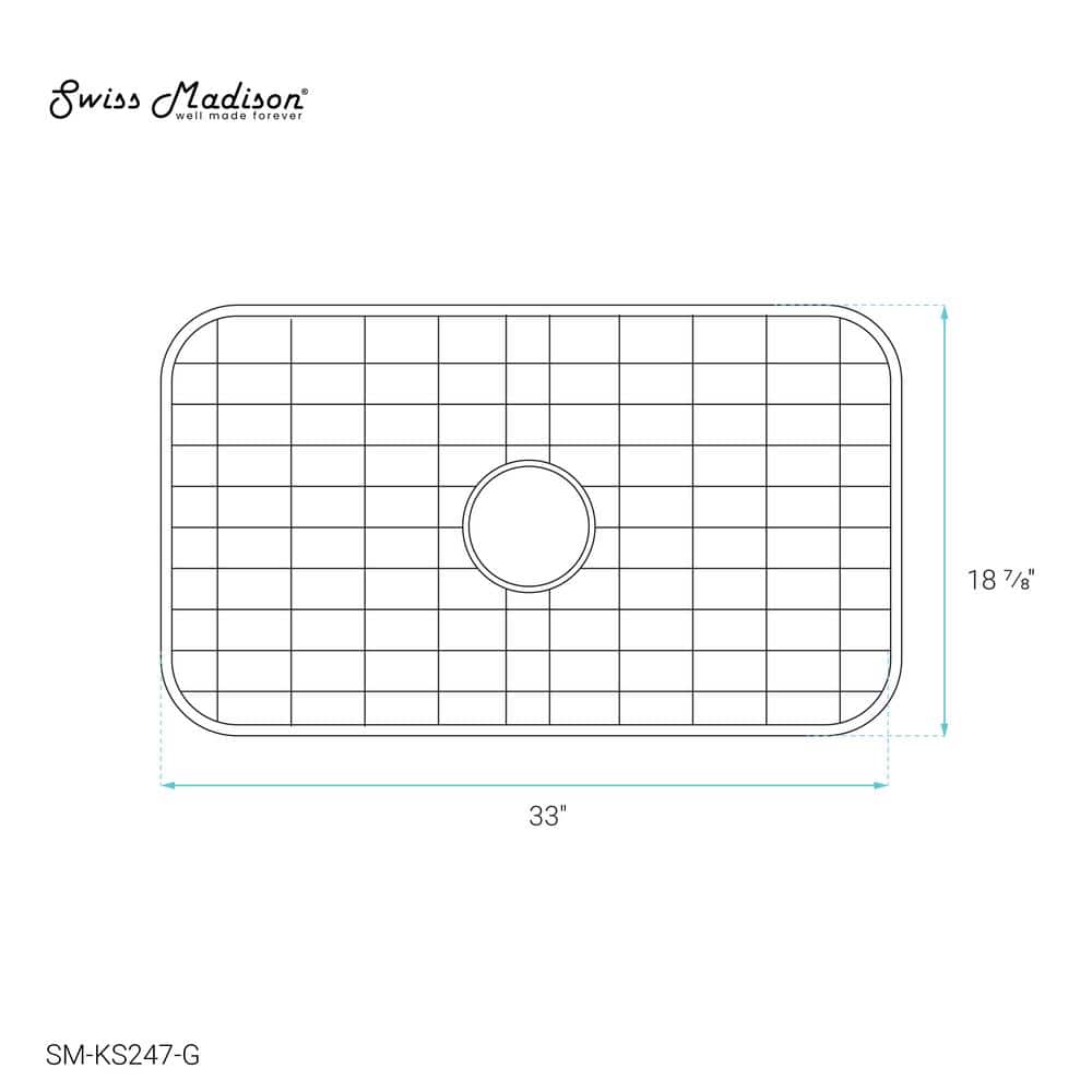 33-Inch Stainless Steel Kitchen Sink Grid Rack