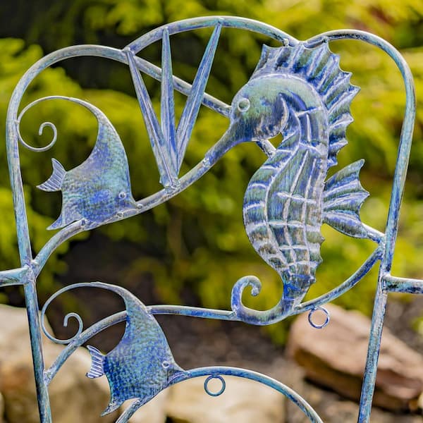Zaer Ltd. International Sea Creature Coastal Blue Metal