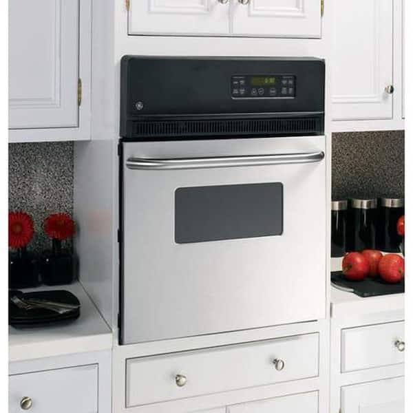 GE 24 in. Single Electric Wall Oven Self-Cleaning in Stainless