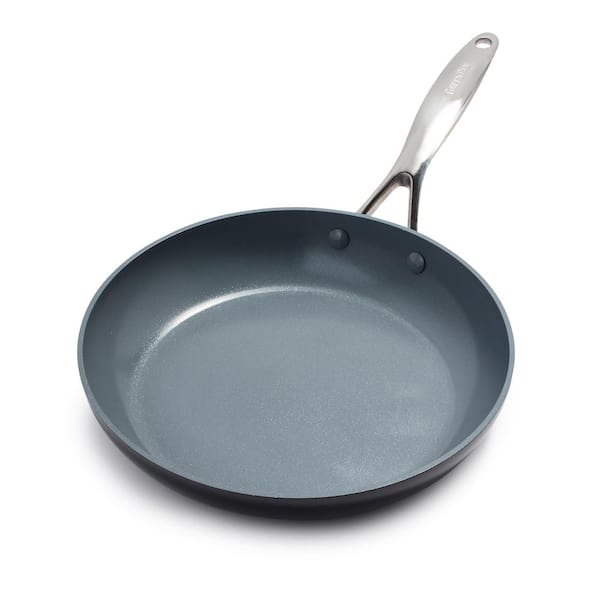 NutriChef 14 in. Ceramic Non-stick Frying Pan in White NCHG14 - The Home  Depot