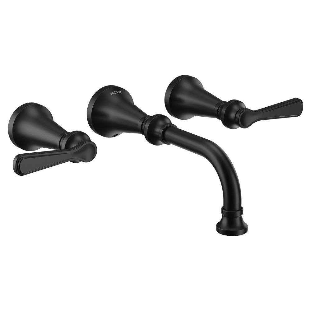 Colinet 2-Handle Wall Mounted Faucet in Matte Black price history on PriceWatchPro