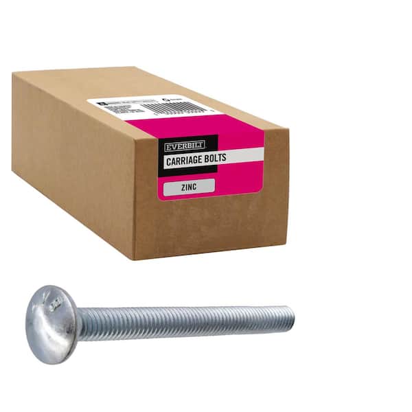 Everbilt 5/16 in.-18 x 1-1/2 in. Zinc Plated Carriage Bolt 800136 The  Home Depot