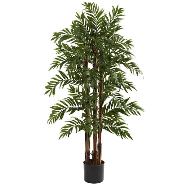 Nearly Natural 4 ft. Artificial Parlor Palm Tree