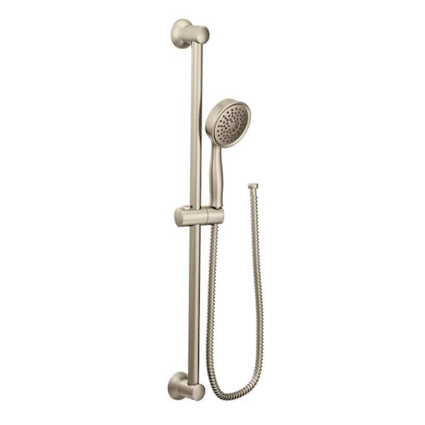 1-Spray Eco-Performance Handheld Hand Shower with Slidebar in Brushed Nickel