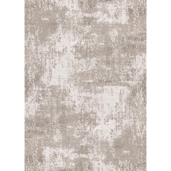 HaiiMeid Claude Brown 2 ft. x 3 ft. Modern Abstract Area Rug