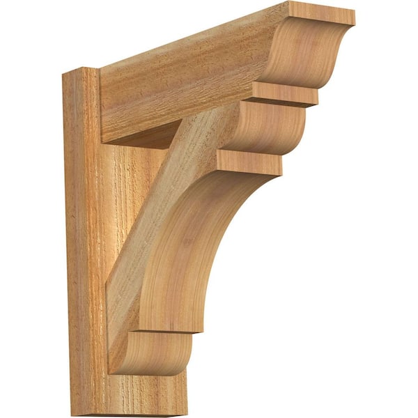 Ekena Millwork 6 in. x 18 in. x 18 in. Western Red Cedar Olympic Traditional Rough Sawn Outlooker