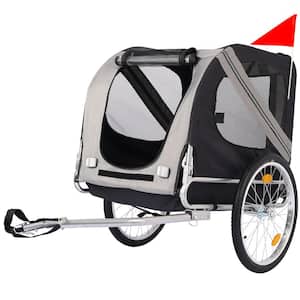 PawHut Dog Bike Trailer with Suspension System, Hitch, Pet Bicycle Cart  Wagon Carrier for Medium Dogs, Red D00-170V00RD - The Home Depot
