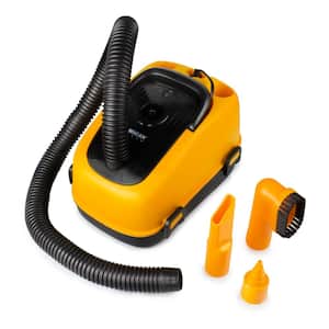 12-Volt PVC Plastic Wet and Dry Vacuum Cleaner with 120-Watt Power Suction