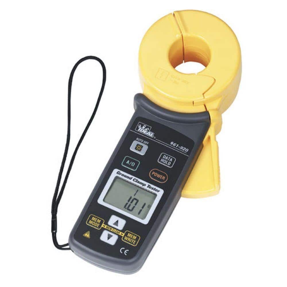 Ground pile clamp resistance tester