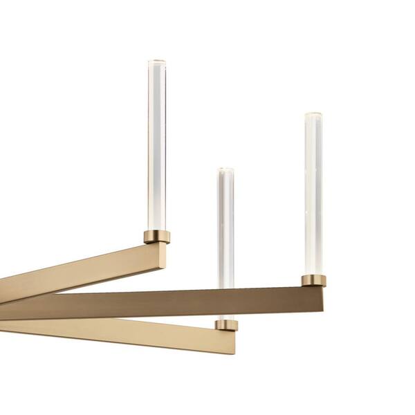 【NEW限定品】 KICHLER Sycara Champagne LED Integrated 8-Light in. 48.5 洗顔料