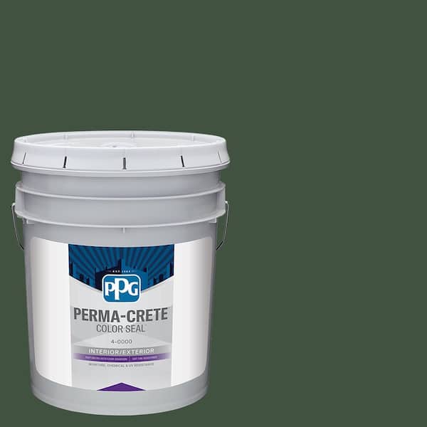 Color Seal 5 gal. PPG1134-7 Pine Forest Satin Interior/Exterior Concrete Stain