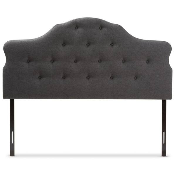 Baxton Studio Dacia Dark Gray Full Headboard