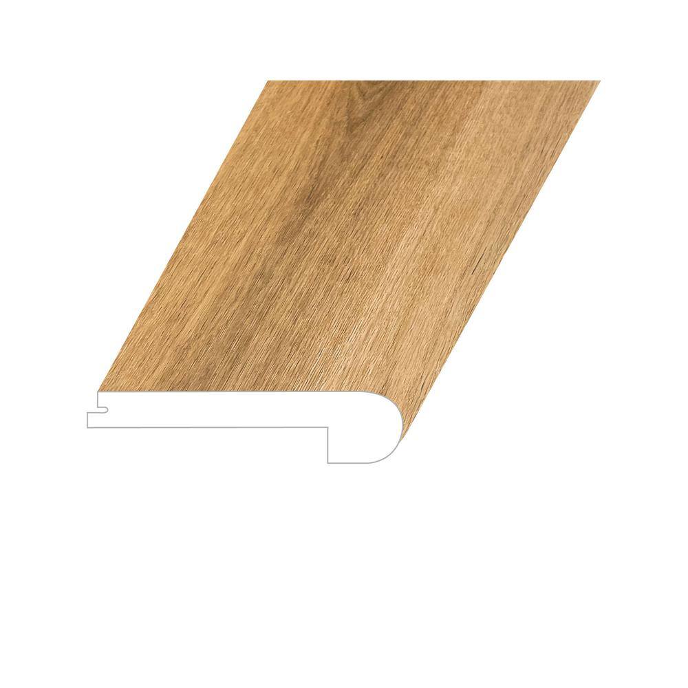 Paragon Caliber Brown 1 in. Thick x 4.5 in. W x 94.5 in. L SPC Vinyl Flush 