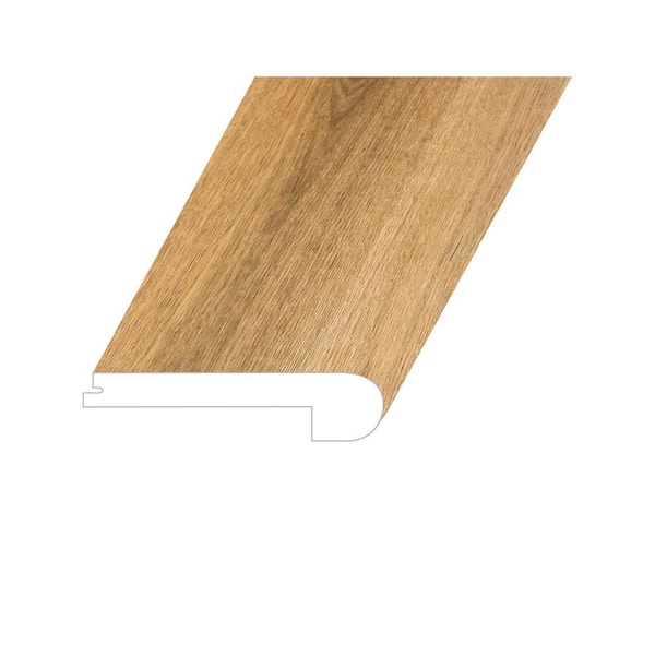  Paragon Caliber Brown 1 in. Thick x 4.5 in. W x 94.5 in. L SPC Vinyl Flush Stair Nose Molding