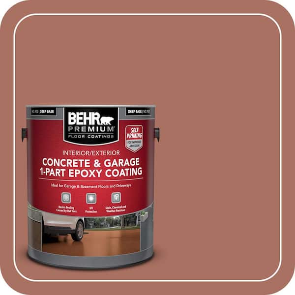 1 gal. #PFC-08 Terra Brick Self-Priming 1-Part Epoxy Satin Interior/Exterior Concrete and Garage Floor Paint