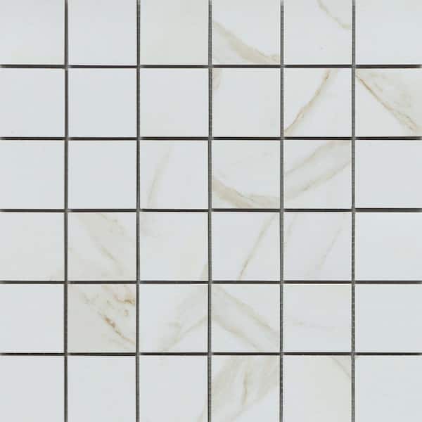 Nobleza Lugo 12 in. x 12 in. Square Matte Porcelain Mosaic Floor and Wall Tile (0.956 sq. ft./Case, 1 pc)