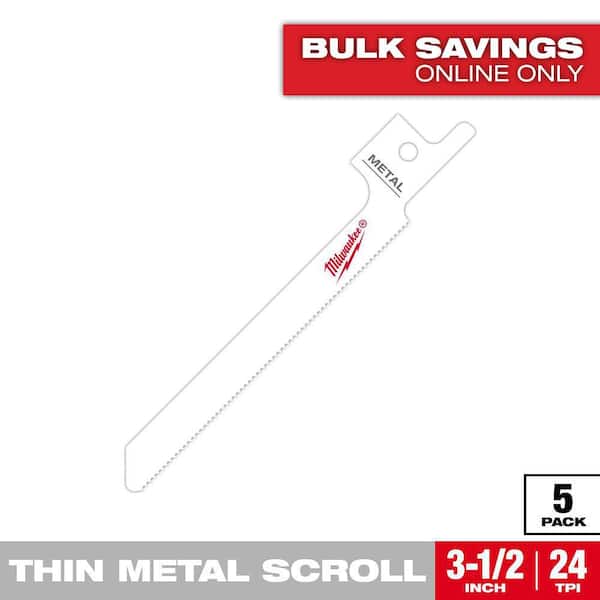 3-1/2 in. 12 TPI Hackzall Metal Cutting HACKZALL Reciprocating Saw Blades (5-Pack)