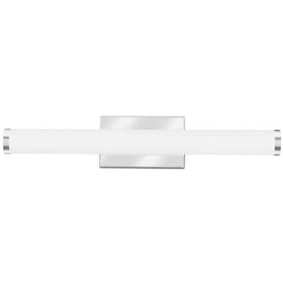 Chrome Integrated Led Vanity Lighting The Home Depot Chrome Integrated Led Vanity, Jinzo Led Bathroom Vanity Lighting Kit