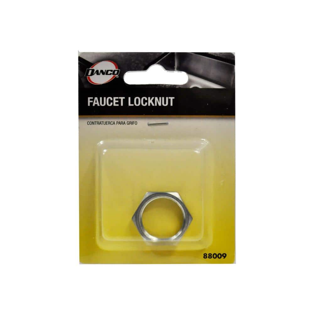 Universal Silver Stainless Steel 1/2 in. Faucet Locknut