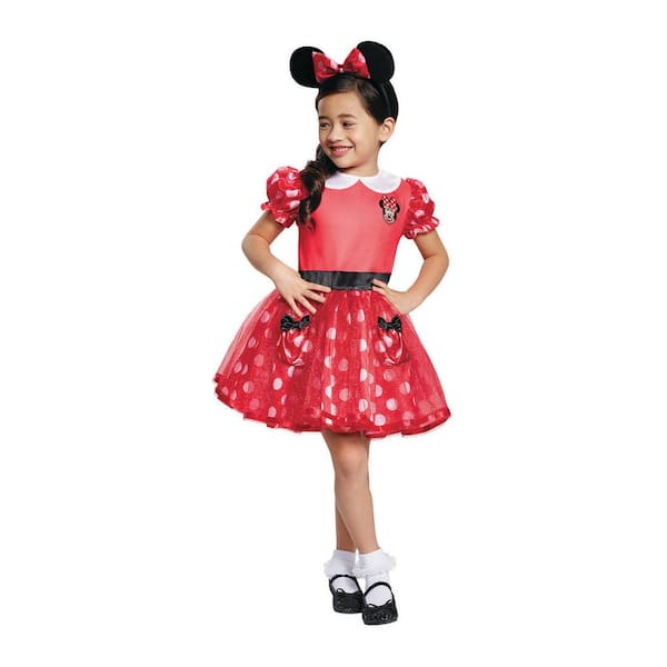 Toddler Girl's Red Minnie Mouse Costume Dress - 2T