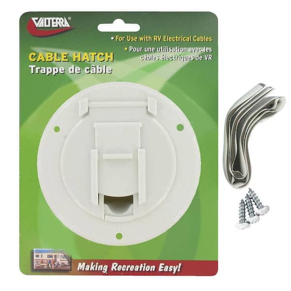Valterra Small Round Cord Hatch - White