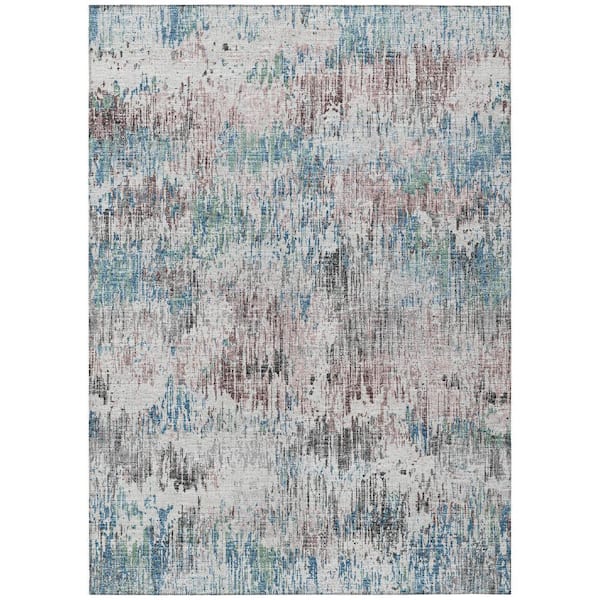 Accord Multi 3 ft. x 5 ft. Abstract Indoor/Outdoor Washable Area Rug
