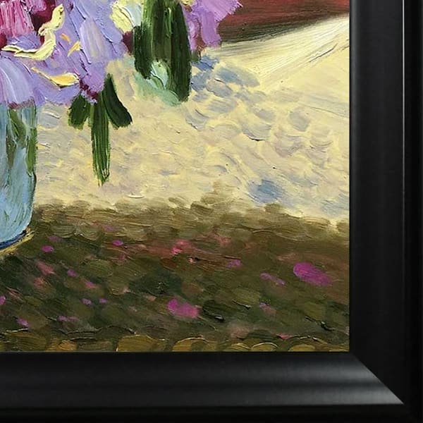 LA PASTICHE Vase of Flowers (Pink) by Edouard Vuillard Black Matte Framed  Nature Oil Painting Art Print 25 in. x 29 in. EDV7369-FR-994820X24 - The  Home Depot