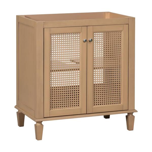 Unbranded 29 in. Freestanding Bath Vanity Cabinet without Top in Wood Unassembled with Hidden Drawer for Bathroom