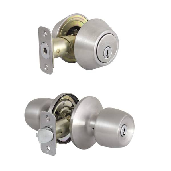 Brandywine Stainless Steel Combo Pack with Double Cylinder Deadbolt