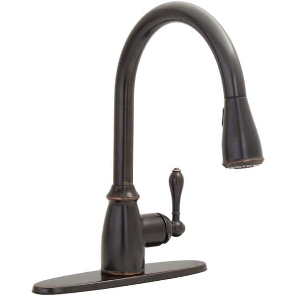 Pfister F5314HNY 2-Handle 3 or 4-Hole Hanover Pull-Down Kitchen Faucet, Tuscan B outlet