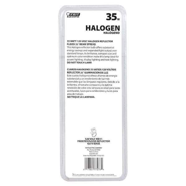 Feit Electric 35-Watt Warm White (3000K) MR11 GU10 Dimmable Halogen Frosted Light Bulb (3-Pack) Feit Electric 35-Watt Warm White (3000K) MR11 GU10 Dimmable Halogen Frosted Light Bulb (3-Pack)