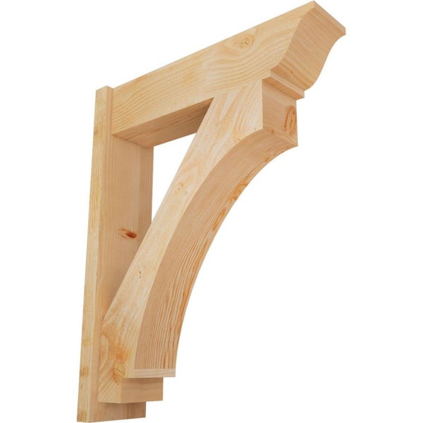 Ekena Millwork 8 in. x 38 in. x 30 in. Douglas Fir Imperial Traditional Rough Sawn Outlooker