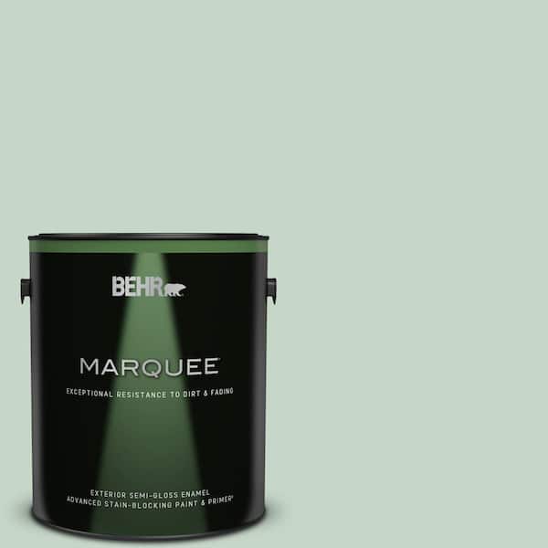 BEHR MARQUEE 1 gal. #S410-2 New Moss Semi-Gloss Enamel Exterior Paint & Primer