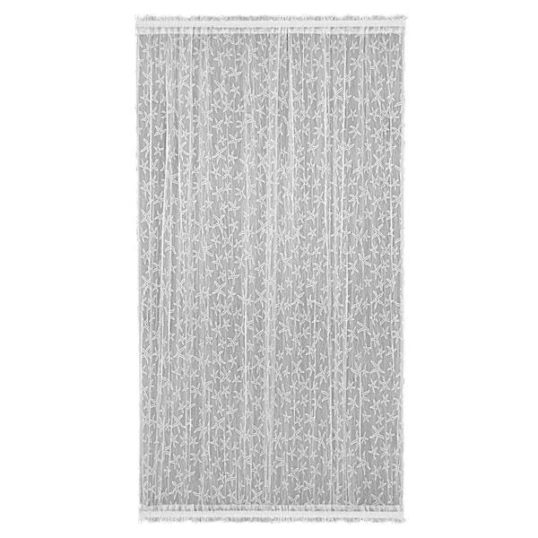 Heritage Lace White Coastal Rod Pocket Room Darkening Door Curtain - 45 in. W x 72 in. L
