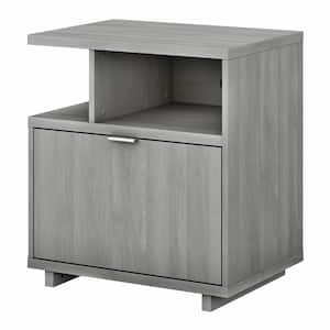 Madison Avenue Modern Gray Lateral File Cabinet with Shelves