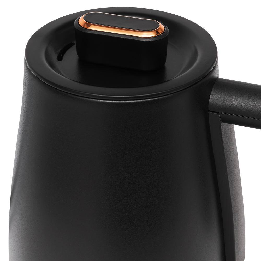 Haden Black and Copper Stainless Steel Gooseneck Electric Kettle