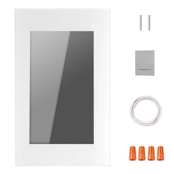 7-Day Programmable Thermostat, Gray-White Heat Pump with GFCI, Home Thermostats for Radiant Underfloor Heating Cable