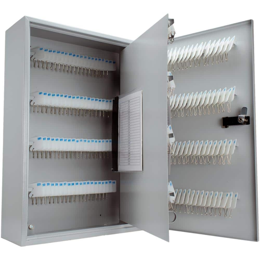 Gray Steel Wall Mount Key Cabinet with Combination Lock