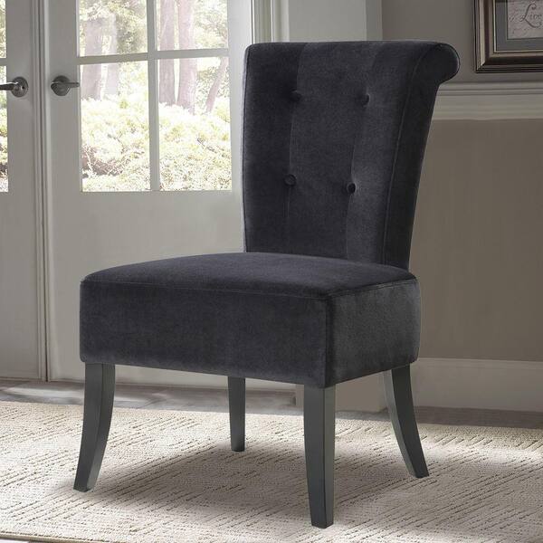 PRI Black Fabric Side Chair