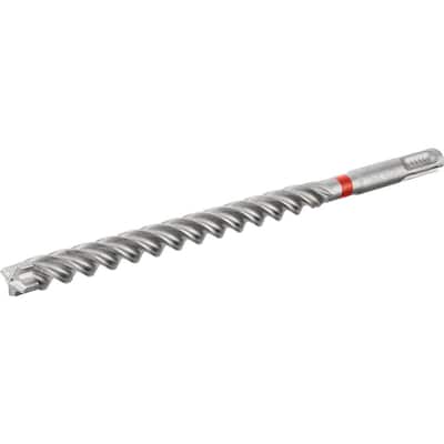 1 in. x 10 in. TE-CX SDS-Plus Carbide Hammer Drill Bit for Masonry and Concrete Drilling