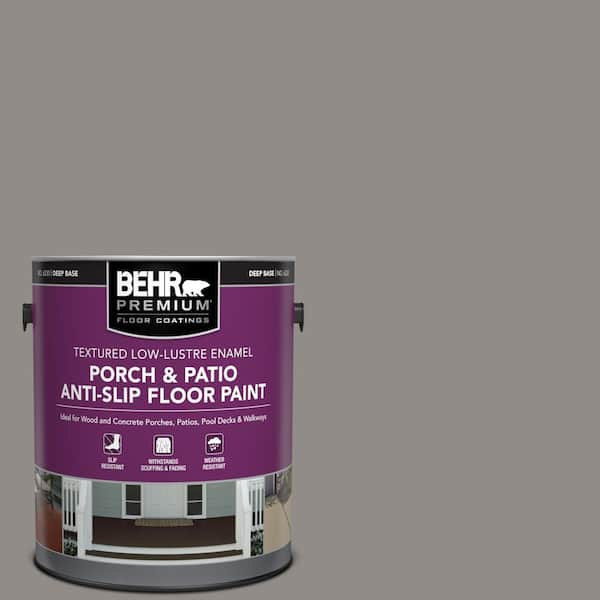 BEHR PREMIUM 1 gal. #790F-4 Creek Bend Textured Low-Lustre Enamel Interior/Exterior Porch and Patio Anti-Slip Floor Paint