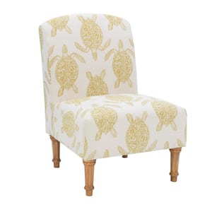 Tenzin Accent Mustard Fabric Side Chair