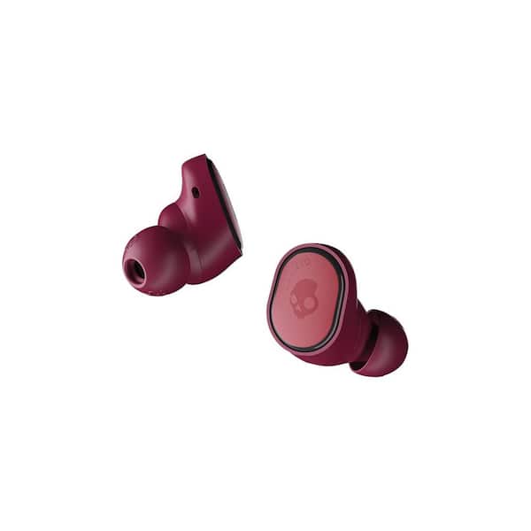 skullcandy sesh true wireless earbuds in deep red