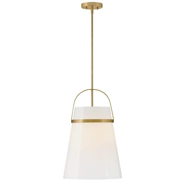 Tori 1-Light Lacquered Brass Pendant Light